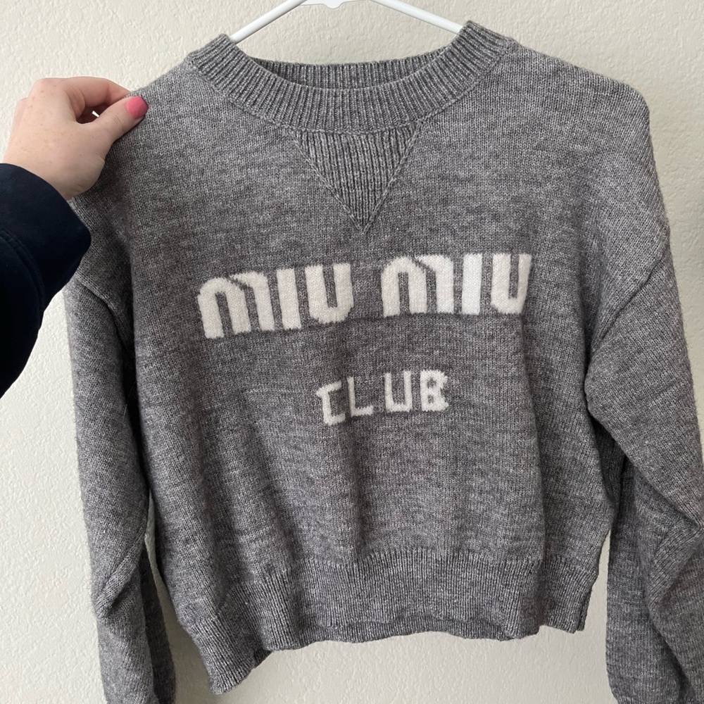 Miu Miu Gray Women's Sweater